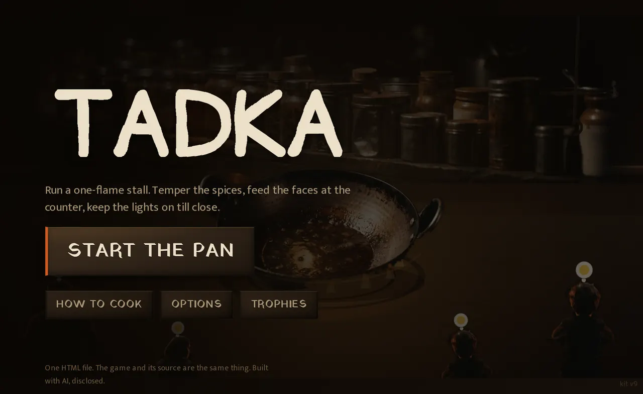 The title screen