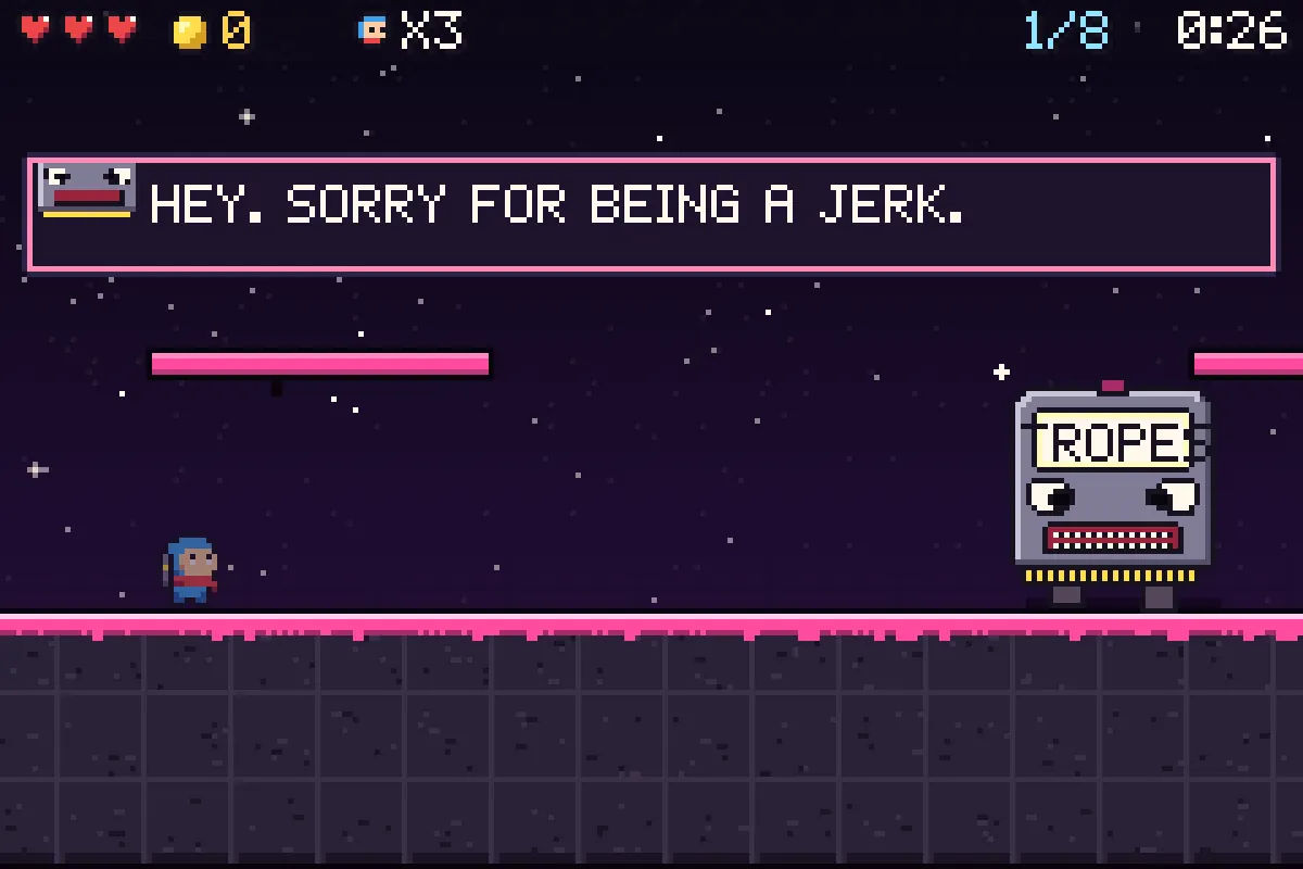 The fired final boss apologizing